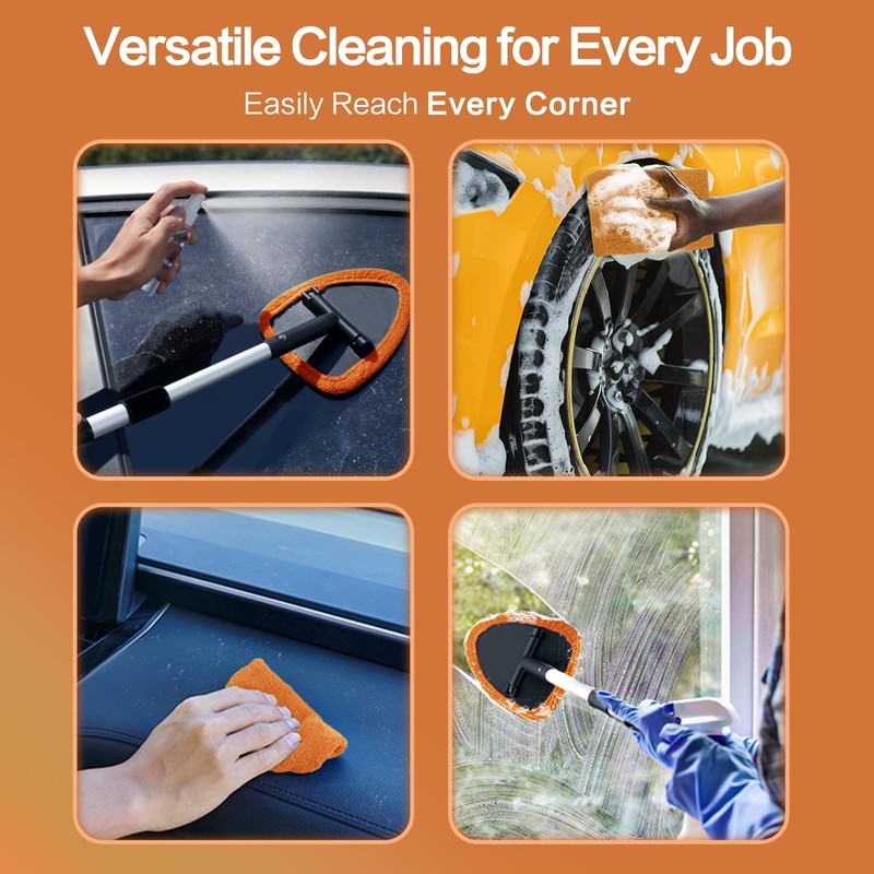 Windshield Cleaner Tool 22.5" L - Car Interior&Exterior Window Cleaning
