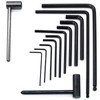 Uenhoy 13 Pcs Guitar Allen Wrench Set, Ball End Truss