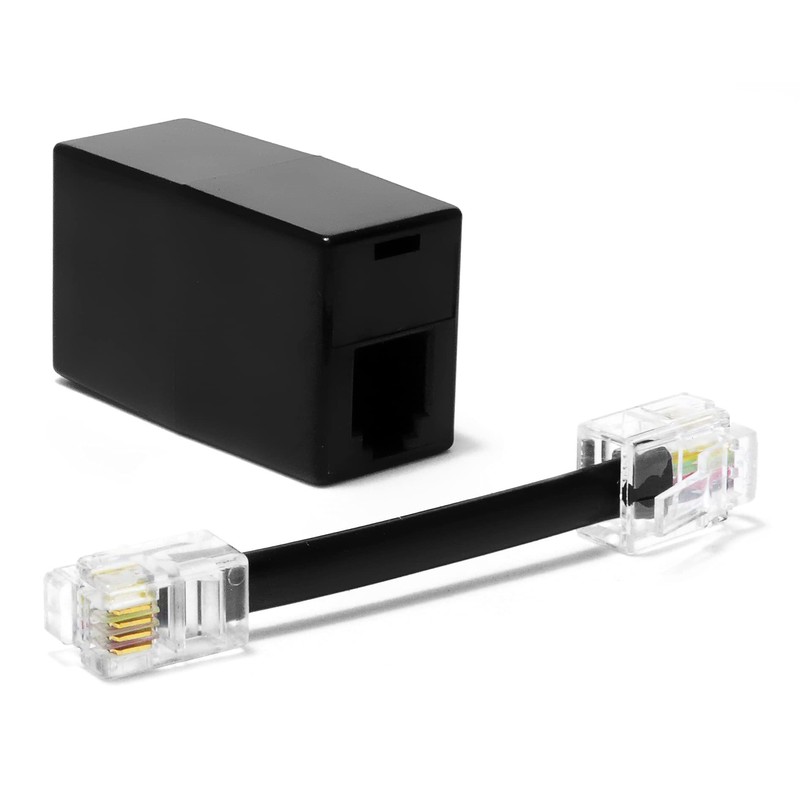 AmzPRO 2-Pack RJ9 to RJ11 Adapter, Female RJ9 (4P4C) Jack