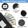 2 Pack Money Bags with Zipper, Bank Pouch with Label,