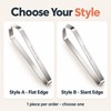 Stainless Steel Fish Bone Tweezers – Flat or Slant Tip