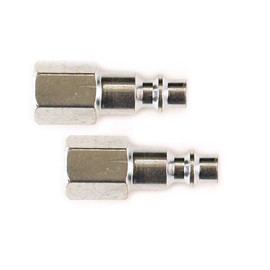 Primefit IP1414FS-2 1/4-Inch Industrial Steel Plug Set with 1/4-Inch Female NPT, 2-Piece