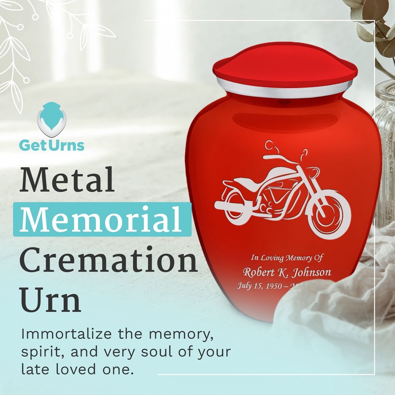 GetUrns - Embrace Motorcycle Urns for Human Ashes, Cremation Urns