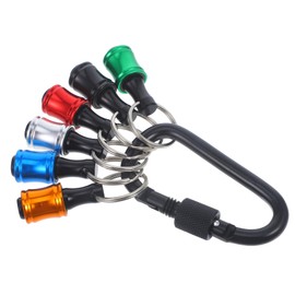 Gatuida 6pcs 1/4 Inch Bit Holder Quick Release Socket Adapter with Keychain Heavy Duty Drill Screw Adapter for Impact Driver Portable and Lightweight