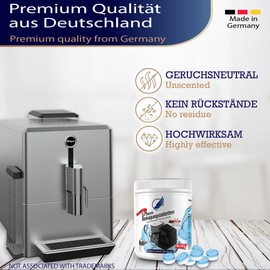 2-Phase Cleaning Tablets for Fully Automatic Coffee Machines – 2-in-1 Protect & Clean – Compatible and Tested for Jura Fully Automatic Coffee Machines – 40 Pieces of 3.5 g – Extra Strong Cleaning