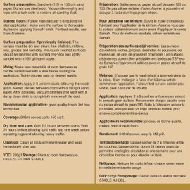 SamaN Oiled-Based Hybrid Varnish – Warm Wood Topcoat – Matte - 32oz