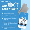 EASY VIEW+ Anti-Fog Microfiber Cloth- For Glasses Goggles Motorcycle Helmet