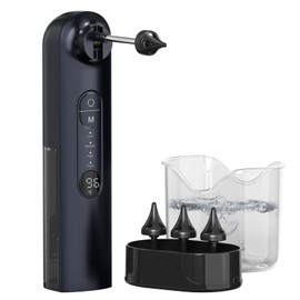 Ear Wax Removal, Ear Cleaner, Safe Ear Wax Removal Kit, 4 Modes-Ear Irrigation Flushing System, Earwax Removal Kit - IPX7 Waterproof (Blue)