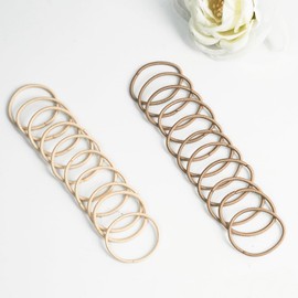 Joyeah Small Hair Elastics,200 Pieces Beige Blonde Hair Elastics For Thin Hair,No Damage Ponytail for Women, Girls and Kids (2 mm x 2.5 cm,Beige Blonde)
