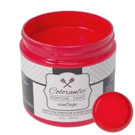 Colorantic | APPLE ORCHARD Chalk Paint for Furniture Painting DIY- Multi-Surface All-in-One Craft Paint | RED BARN Decorative Painting for Wood (8 oz)