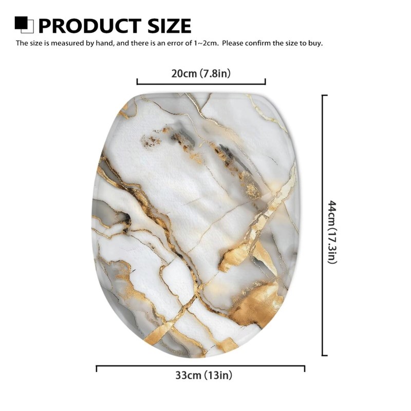 Garucesta Toilet Lid Cover for Bathroom Quick Dry Super Soft