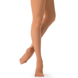 Danskin womens Ultrasoft Microfiber Footed Tight, Toast, A