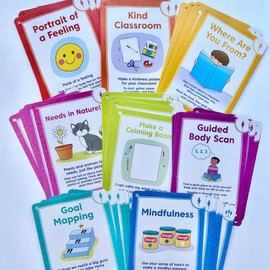 hand2mind Social Emotional Task Cards for Ages 3+, Social Emotional Learning, Play Therapy Toys for Counselors, Social Skills Activities for Kids, Conversation Starters, Emotional Regulation for Kids