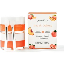 Mascarilla para dormir y exfoliante de azúcar para labios Benatu, regalo hidratante para el cuidado nocturno y humectante para mujeres con aplicadores de silicona para labios agrietados y secos