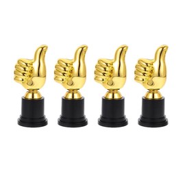 4Pcs Gold Trophy Plus Thumbs UP,Golden Thumb Trophy,Trophy Plus Thumbs UP,Trophies Thumbs up Trophies,Thumb Shaped Trophies Gold Trophy Awards Rewards Trophies Trophy,Gold Trophy Cup Trophy for Kid