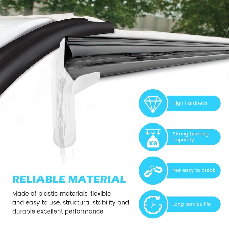 Trasylph Pack of 4 RV Gutter Spout, RV Rain Gutter