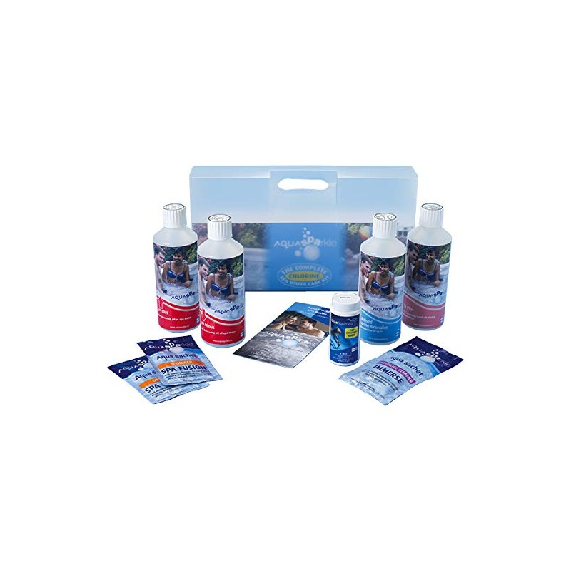 AQUASPARKLE Complete Spa Care Kit - Chlorine for Hot tubs