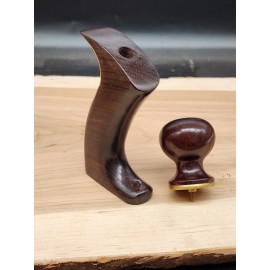 Michael Klein Woodworks E.I. Rosewood Tote & Knob Lie Nielsen No 62, 164 Low Angle Plane W/ Brass Hrdwre