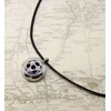Soccer Boys/Girls Essential Oil Diffuser Necklace-Black Leather- 18-20"