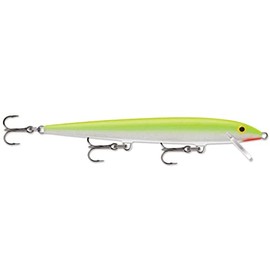 Rapala Original Floater 13 Fishing lure, 5.25-Inch, Silver Fluorescent Chartreuse