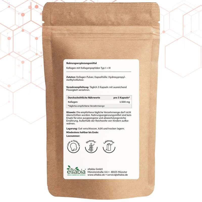 Collagen Capsules Pack of 500 | High Dose 1500 mg