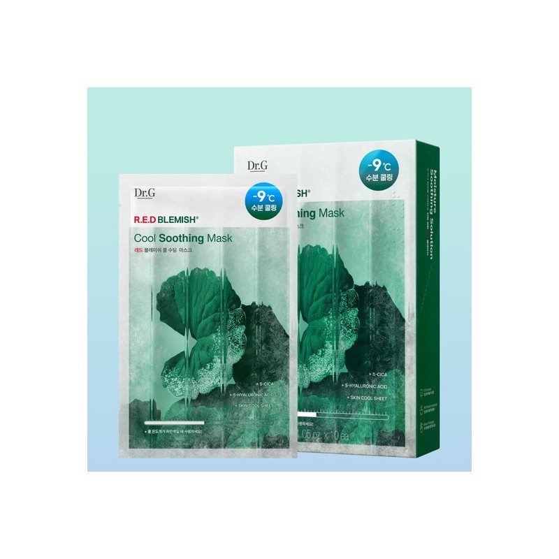 Dr.G Red Blemish Cool Soothing Mask 10 Sheets / 닥터지