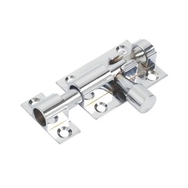 Merriway BH01400 38mm (1.1/2 inch) Polished Chrome Surface Door Bolt, 38 mm