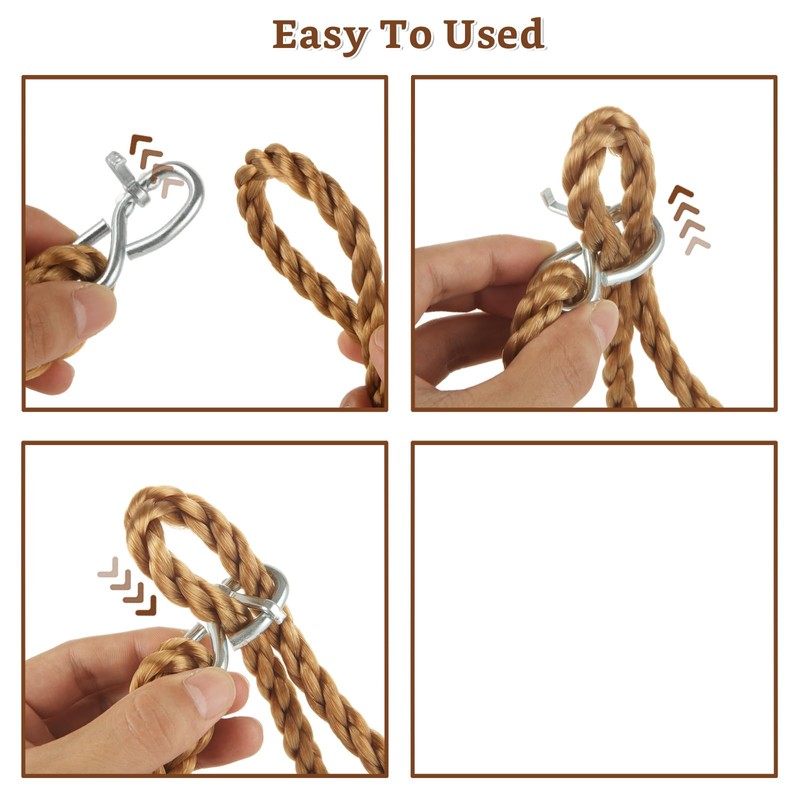 APACALI 4Pcs Tree Swing Rope 70'' Heavy Duty Tree Swing