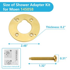 145058 Shower Adapter Kit Replacement for Moen 145058 Part Converts Standard Valve to Moentrol Valve