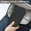 Tking Versatile Travel Organiser with Zip, Double Layer Electronic Accessories,
