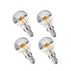 G45 G14 4W Dimmable Silver Tipped LED Filament Half Chrome