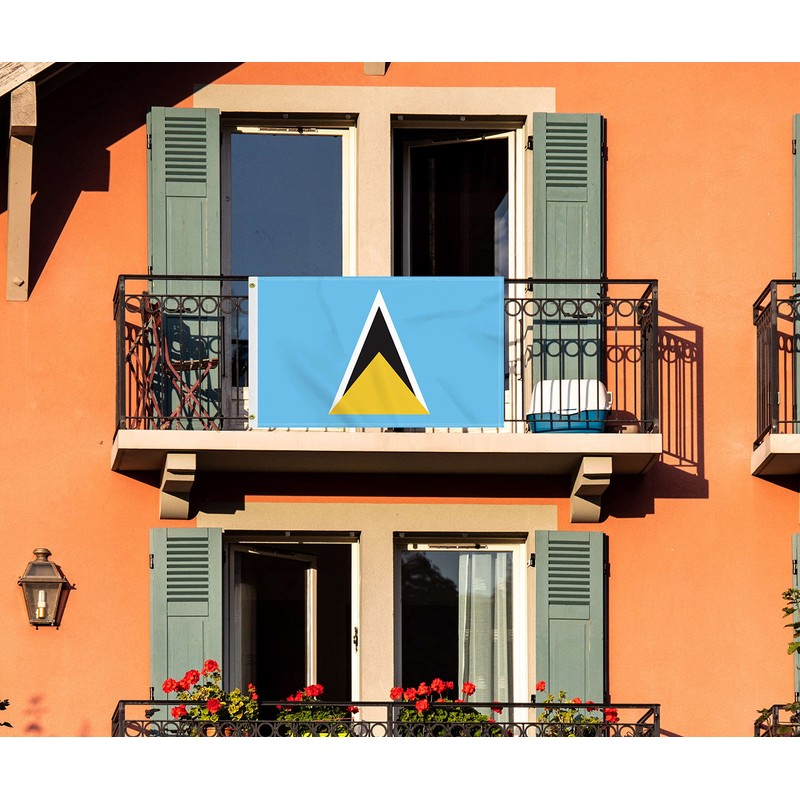3×5 FT Saint Lucia Flag, Large 100D Saint Lucian National