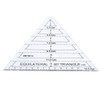 Equilateral Triangle Quilting Ruler,Acrylic High Transparency Triangle Ruler,60 Degree Ruler
