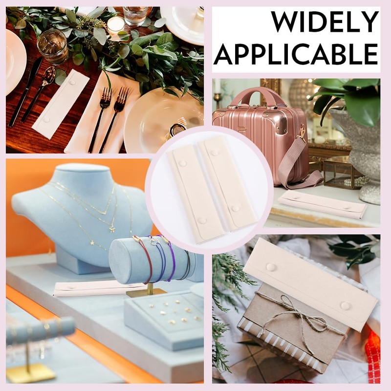 GORGECRAFT 3Pcs Necklace Travel Case Tangle-Free Jewelry Organizer Storage Bag