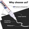 DAPAWIN White Paint Pen Permanent Marker Waterproof 4 Pack Outdoor