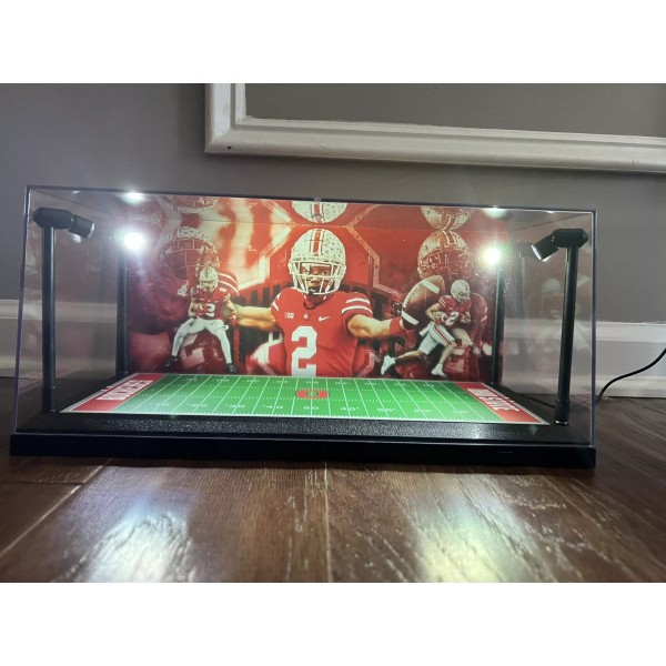 Unbranded Chris Olave Custom 2 Mini Helmet display case with