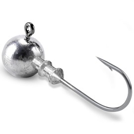Atibin Lead Saltwater Jig Head Hook Bass Trout Fishing Hook Head Barb Sharp Fishing Jig Hooks Sharp 25pcs 1/4oz
