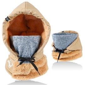 AYPOW Balaclava Windproof Ski Mask Thermal Fleece Lined Hood Hat Face Mask Waterproof Winter Balaclava Hat Thicken Snoods Hats Neck Warmer Men Women Cycling Motorcycle Skiing Camping Outdoor Sports