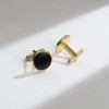 UJOY Cufflinks and Studs Set Blanks Round 4 Colors Shirt