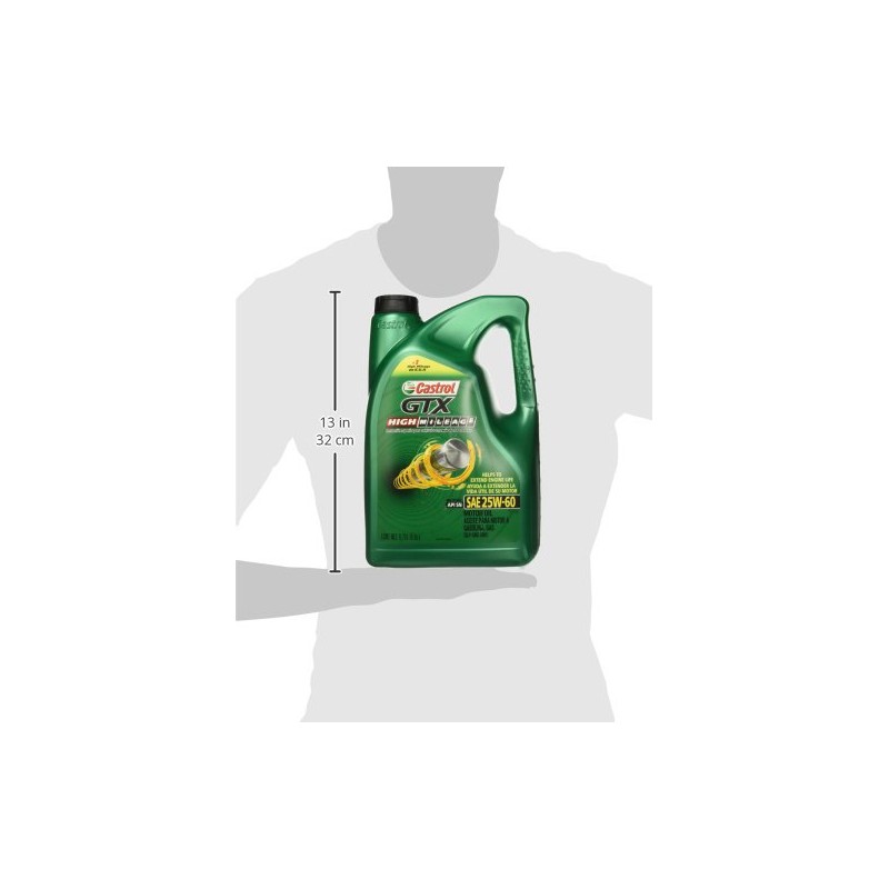 Castrol GTX High Mileage SAE 25W-60 Aceite de Motor Alto