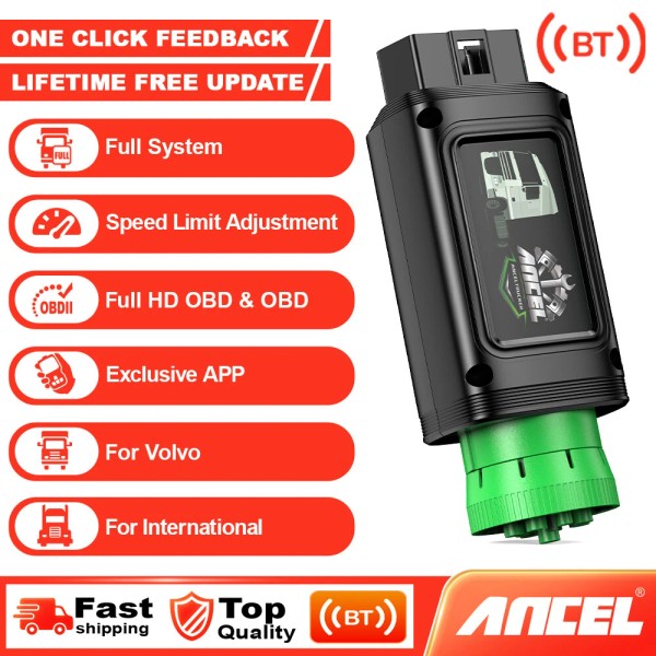 ANCEL Diesel Heavy Duty Truck All System Scanner Speed Limit