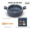 Hawkins Ceramic Nonstick Handi, 5 Litre, Induction Biryani Pot, Granite