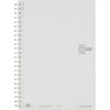 Kokuyo SV338W-W Notebook, Soft Ring, 80 Sheets, A5, Plain, White