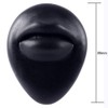 Black Soft Silicone Human Ear Mouth Eye Tongue Navel Model