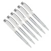 6Pcs Ball Point Pen Crystal Stone Replaceable Refill Elegant Multi