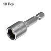 sourcing map 10pcs Hex Nut Driver Drill Bit 3/8" 6-Point