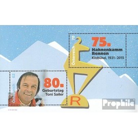 Austria block84 (complete.issue.) unmounted mint/never hinged ** MNH 2015 Ski - Toni Sailer, Hahnenkamm (Stamps for collectors) Winter sports (skiing/ice hockey/bobsleigh ...)