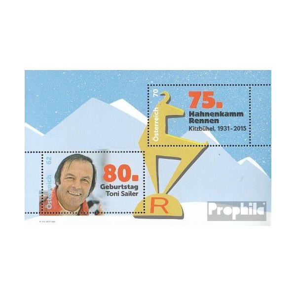 Austria block84 (complete.issue.) unmounted mint/never hinged ** MNH 2015 Ski