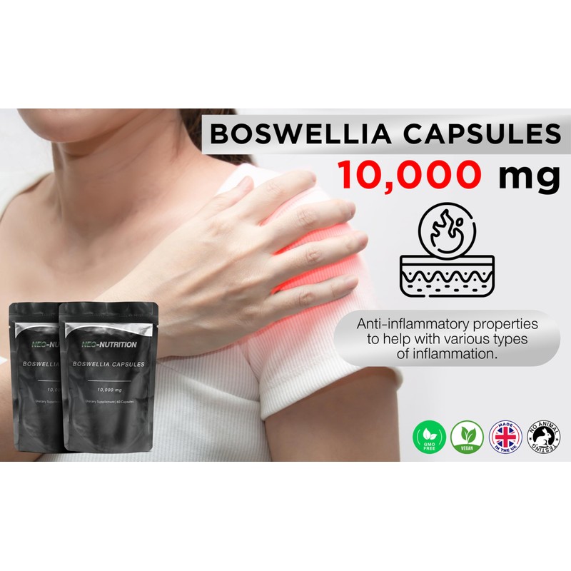 Boswellia Serrata Extract 10,000mg – 65% Boswellic Acid (500mg per