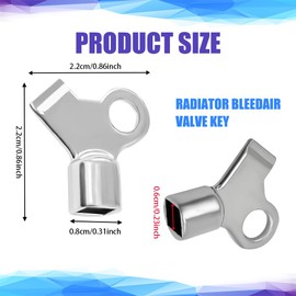 6PCS Radiator Bleeding Air Valve Key, Radiator Bleeder Valve, Radiator Plumbing Tool Valve Loose Key, Universal Car Accessories for Home Radiator Hot Water Flush Plumbing Tool Replacement (6PCS)